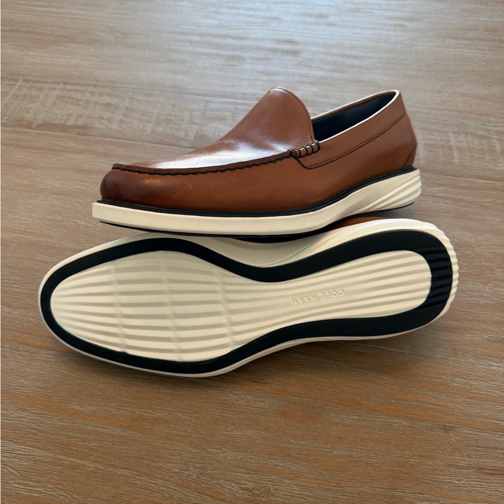 Cole Haan GrandDrive Penny Loafers 10.5 Cognac Leather